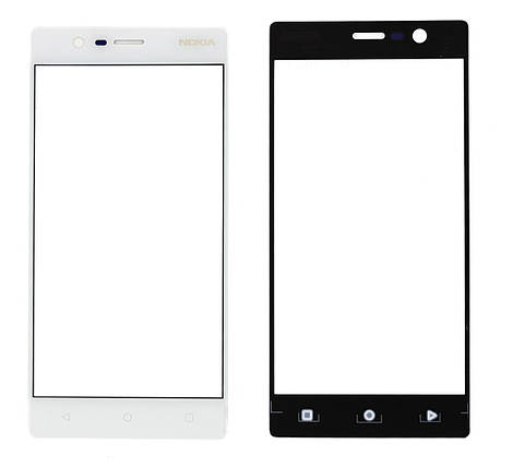 Корпусне скло на Nokia 3 dual sim TA-1032 white, фото 1