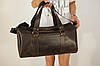 Шкіряна сумка Travel дизайн №80, натуральна Вінтажна шкіра, колір Шоколад, фото 3