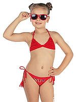 Модний дитячий купальник для дівчинки Arina Італія GM131603 Червоний 116 см  ⁇  Пляжний одяг для дівчаток