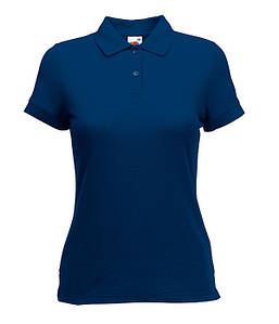 Жіноча футболка поло 65/35 L, Темно-Синій