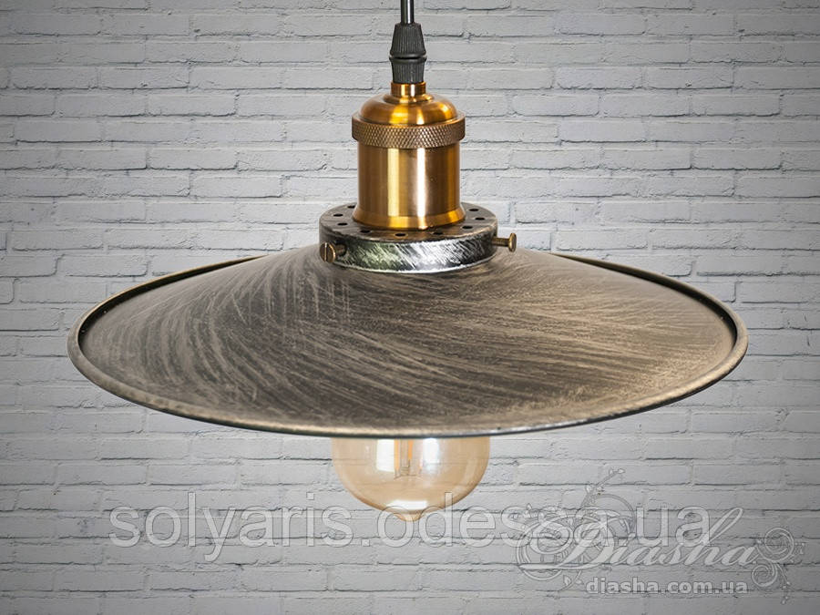 Люстра-підвіс світильник у стилі Loft 6586-210-BK-SV (21 см)