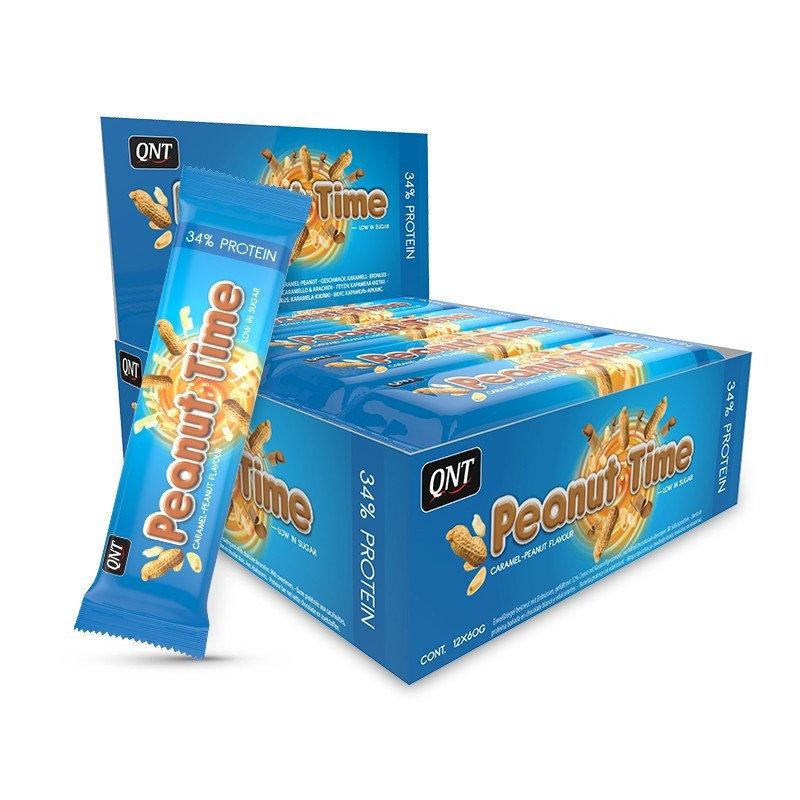 Протеїновий батончик QNT Peanut Time Bar 60 g (Caramel Peanut)