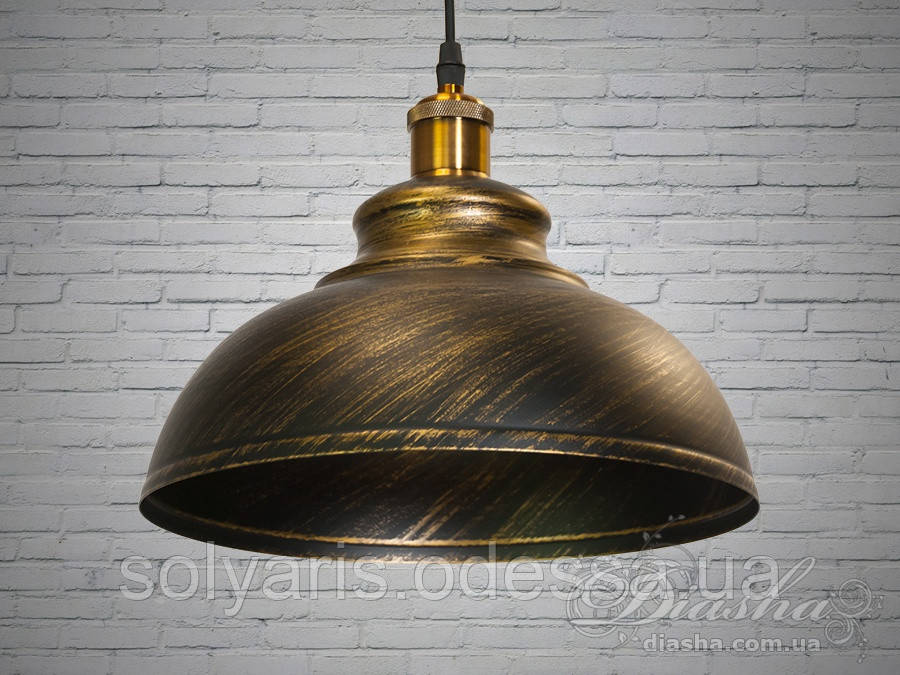Люстра-підвіс світильник у стилі Loft 8586-300-BK-G (30 см)