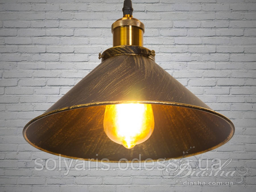 Люстра-підвіс світильник у стилі Loft 5586-260-BK-G (26 см)