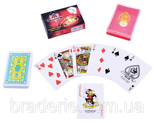 Карти гральні пластикові 54 шт. Casino 839-2, фото 2