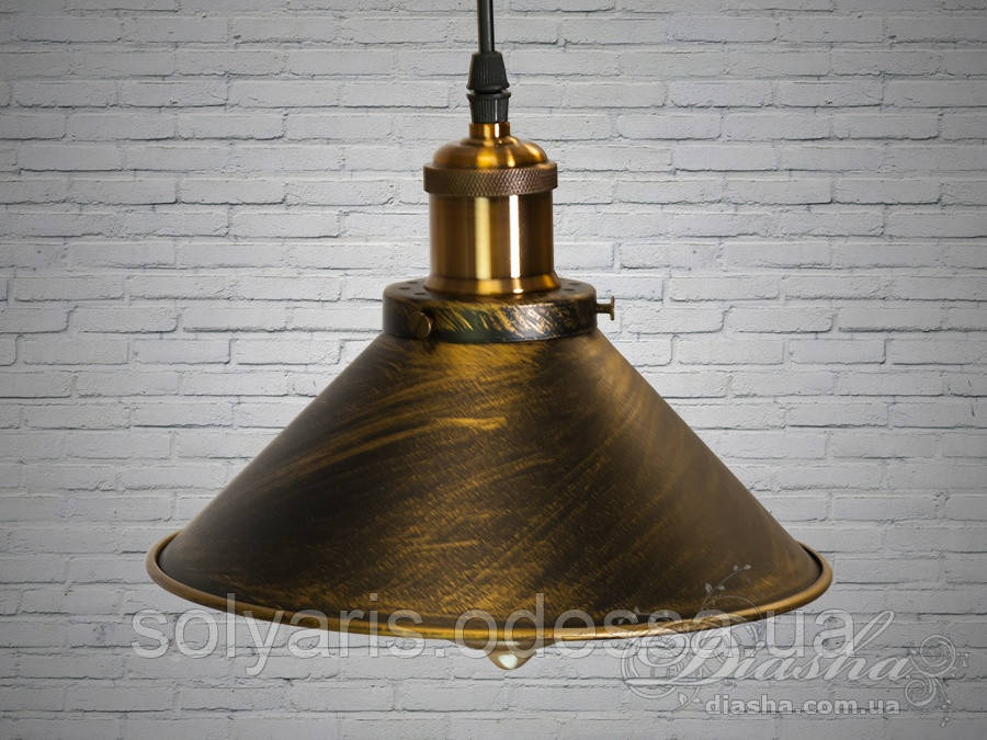 Люстра-підвіс світильник у стилі Loft 5586-210-BK-G (21 см)