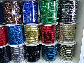 Стрічка з люрексом 1 см 50 ярдів