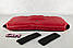 Муфта рукавички відрядна, на коляску / санки, для рук, чорний фліс (колір - червоний), фото 3