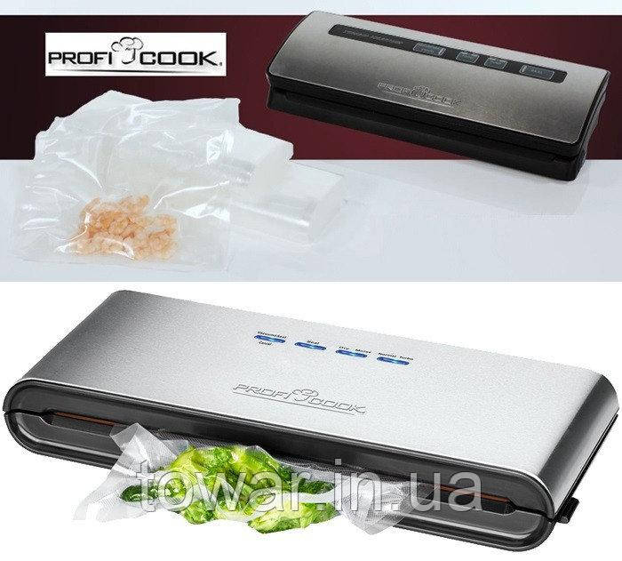 Вакуумний пакувальник Profi Cook PC-VK 1080 + 18 ПАКЕТ.