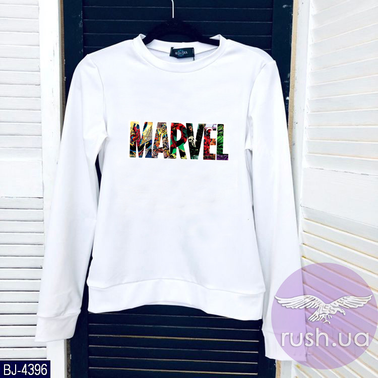 Світшот жіночий з принтом Марвел Marvel