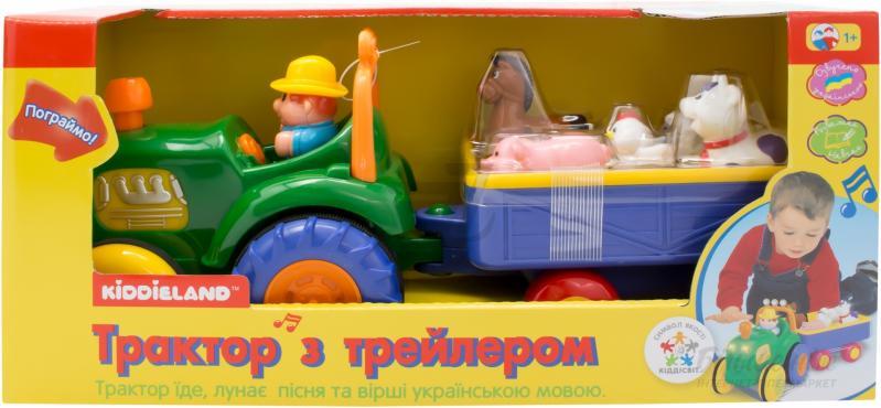 Детская игрушка Kiddieland «Трактор фермерский с прицепом». - фото 3 - id-p1027112466