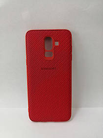 Чохол силікон Carbon для SAMSUNG GALAXY J8 J810 Red