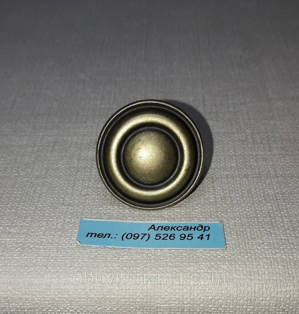 Ручка меблева Gamet GG40-G05 стара латунь 28 мм, фото 1