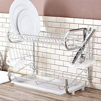 Сушарка для посуду настільна з нержавіючої сталі Edenberg EB-2108