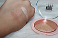 Палетка для контуринга Golden Rose Nude Look Baked Trio Face Powder 3 в 1 (хайлайтер/бронзатор/рум'яна), фото 4