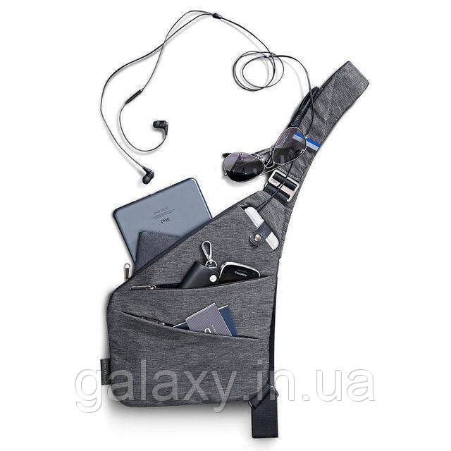 Сумка чоловіча нагрудна Cross Body листоношка кросбоді