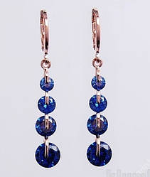 Сережки. позолота 14К.