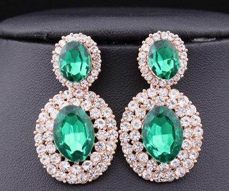 Сережки Зелені., фото 1