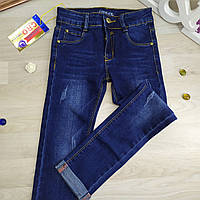 Джинси для дівчинки вузькі з закотом Crokodil