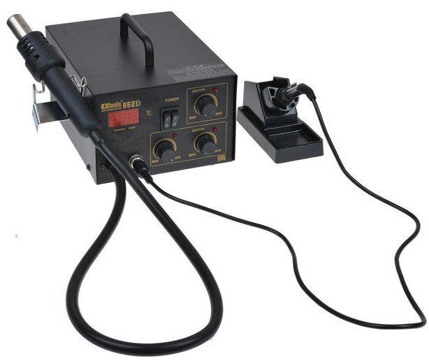 Паяльна станція 2в1 HandsKit 852D, паяльник + компресорний фен, 1 дисплей