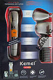 Акумуляторна машинка для стриження Kemei KM 580-А, фото 3