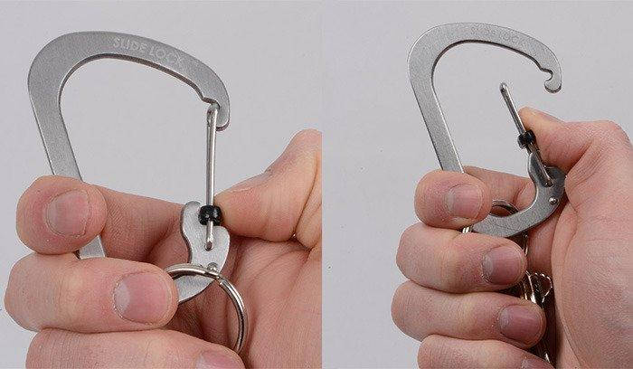 Nite Ize - SlideLock Carabiner #6 - Stainless - CSL6-11-R6 (для страйкболу), фото 3