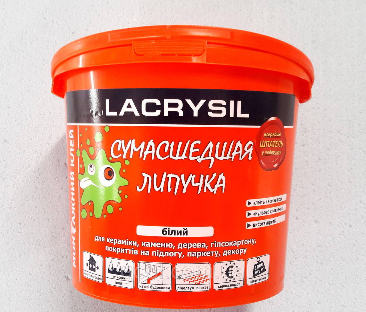 Клей монтажний універсальний Lacrysil Божевільна липучка 3 кг. відро