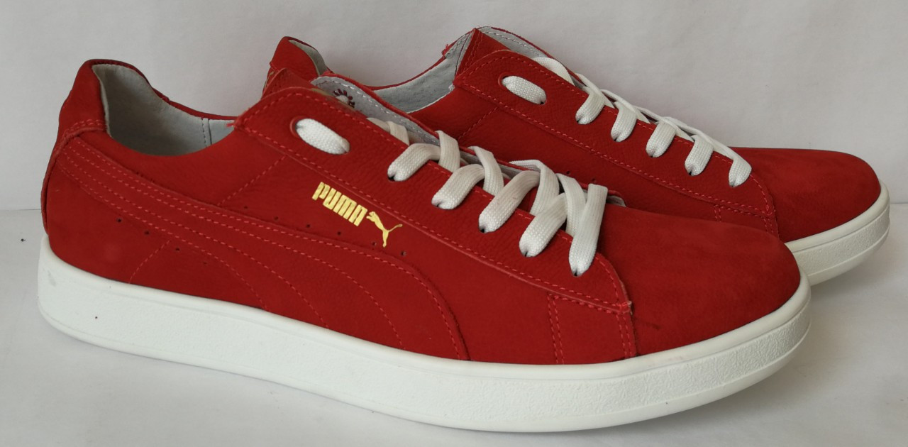 Puma classic! Кросівки-кеди Дуже зручні жіночі великого розміру з натуральної шкіри в стилі Пума !