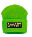 Зимова дитяча шапка для хлопчика з вишивкою SMART BARAS Польща WV15 / 0B Зелений 54-56 см