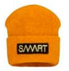 Зимова дитяча шапка для хлопчика з вишивкою SMART BARBARAS Польща WV15/0B Оранж 54-56 см