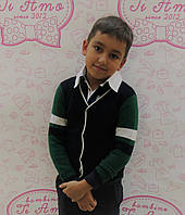 Шкільний дитячий кардиган для хлопчика на ґудзиках Krytik Італія 84366 / kb / 00a Зелений