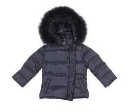 Стильна дитяча куртка для дівчинки Artigli Італія А03857 Синій  ⁇  Верхній одяг для дівчаток