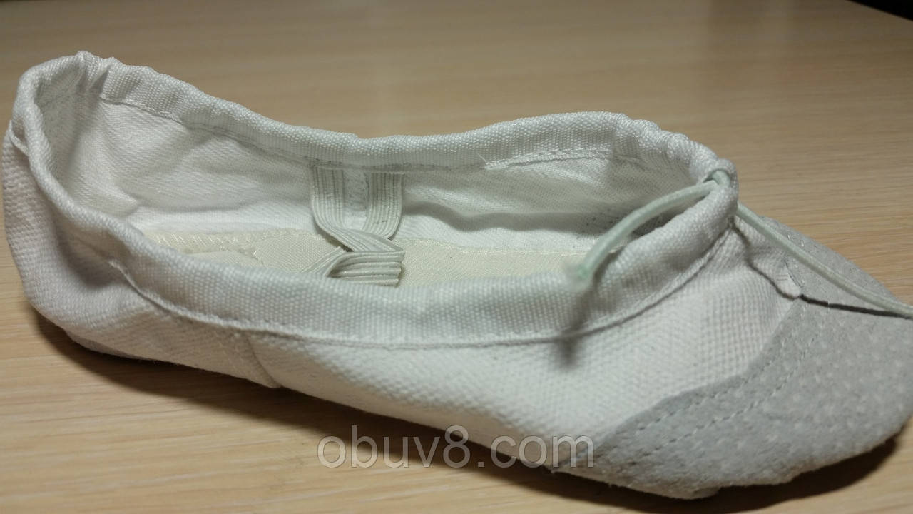 Балетки белые обувь для хореографии оптом - фото 5 - id-p111640774