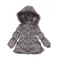 Стильная детская куртка для девочки Artigli Италия А03251 Серый ӏ Верхняя одежда для девочек