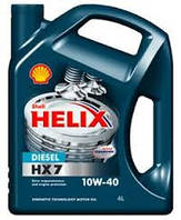 Масло моторное полусинтетика Shell (Шел) 10W-40 Helix Diesel HX7 4л.