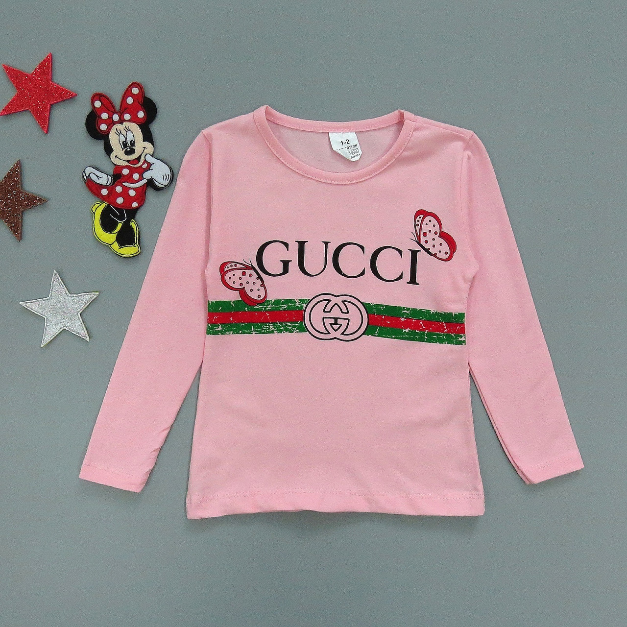 Лонгслив Gucci для дівчинки. 1-2; 5-6 років