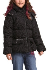 Красива дитяча куртка для дівчинки Desigual Іспанія 46E3090 Чорний  ⁇  Верхній одяг для дівчаток