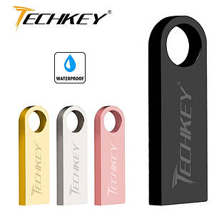 USB флешнакопичувач TECHKEY 64 Гб. Корпус метал. Silver