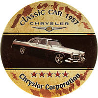 Металлическая табличка / постер "Chrysler 300 (Classic Car 1957)" 30x30см (ms-001359)