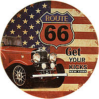 Металлическая табличка / постер "Получи Своё Удовольствие Нью-Йорк / Get Your Kick New York (Route 66)"