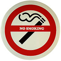 Металева табличка / постер "Паління Заборонено / No Smoking" 30x30см (ms-001356)