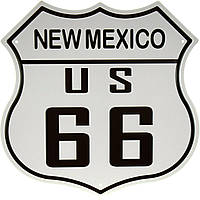 Металева табличка / постер "Нью-Мексико (США 66) / New Mexico (US 66)" 30x30см (ms-001329)