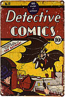 Металлическая табличка / постер "Detective Comics (Бэтмен)" 20x30см (ms-001297)