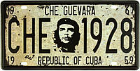 Металлическая табличка / постер "Че Гевара / Che Guevara (CHE 1928)" 30x15см (ms-001156)