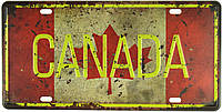 Металлическая табличка / постер "Канада / Canada" 30x15см (ms-001131)