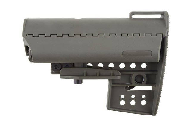 Приклад Clubfoot для приводів M4 / M16 - olive drab [King Arms] (для страйкболу), фото 1
