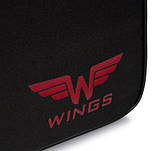 Сумка дорожная на чемодан Wings TB01 Ручная кладь 40x25x20 см Дорожня Сумка в літак Ручна поклажа, чорна, фото 9
