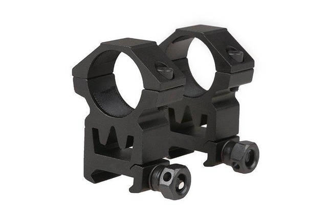 Подвійний монтаж оптики 25mm на шину RIS (високий) [Theta Optics] (для страйкболу), фото 1