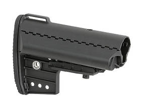 Модульний приклад з відділенням під акумулятор AR-15/M4 – BLACK [CYMA] (для страйкболу), фото 4