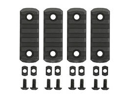 Набір монтажних шин для цівки M-LOK - Black [TMC] (для страйкболу)